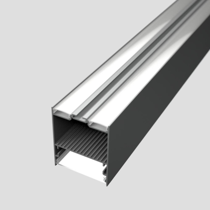 LED Alu Profil 5060 up and down inkl. Abdeckungen matt 2000mm